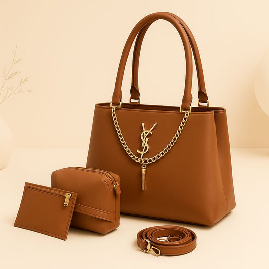 3PC YSL HIGH QUALITY SHOULDER BAGS FOR GIRLS
