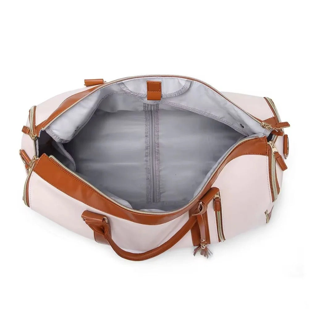 FOLDABLE PU LEATHER TRAVEL DUFFLE BAG – BIG SIZE