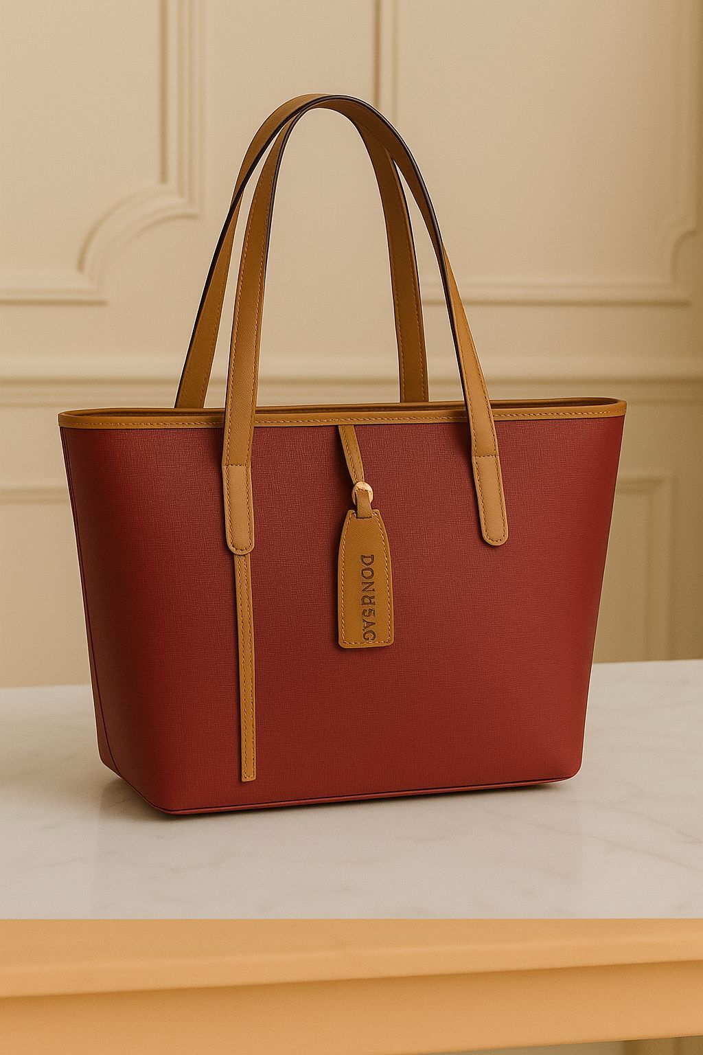 HIGH QUALITY TOTE BAG 💼 – ELEGANT TWO-TONE DESIGN