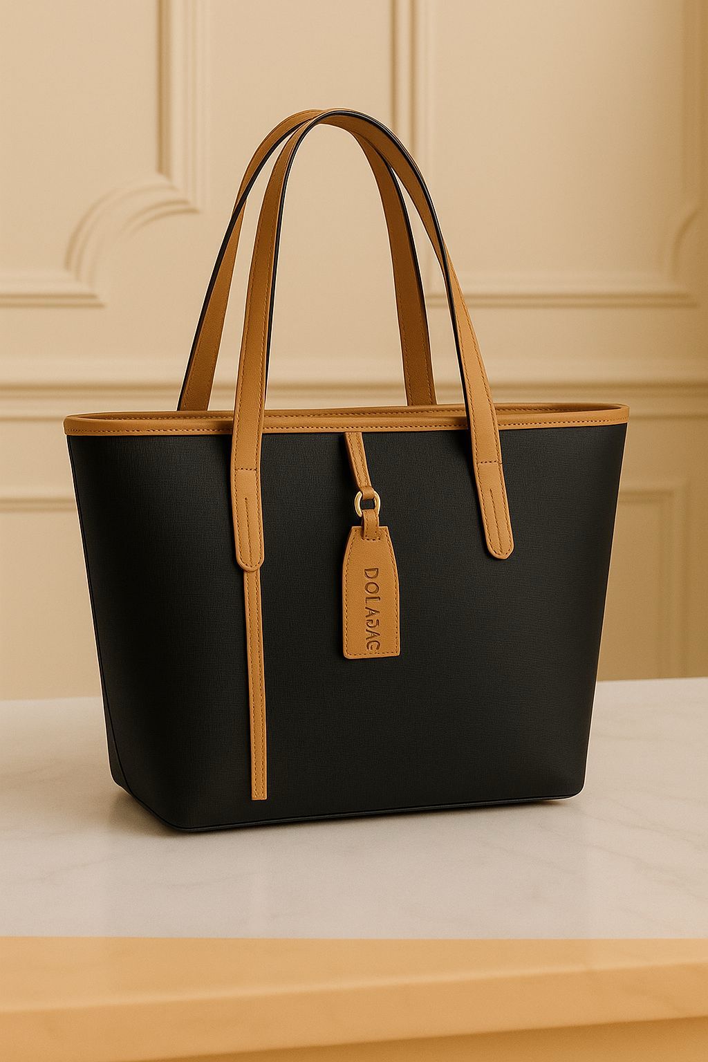 HIGH QUALITY TOTE BAG 💼 – ELEGANT TWO-TONE DESIGN