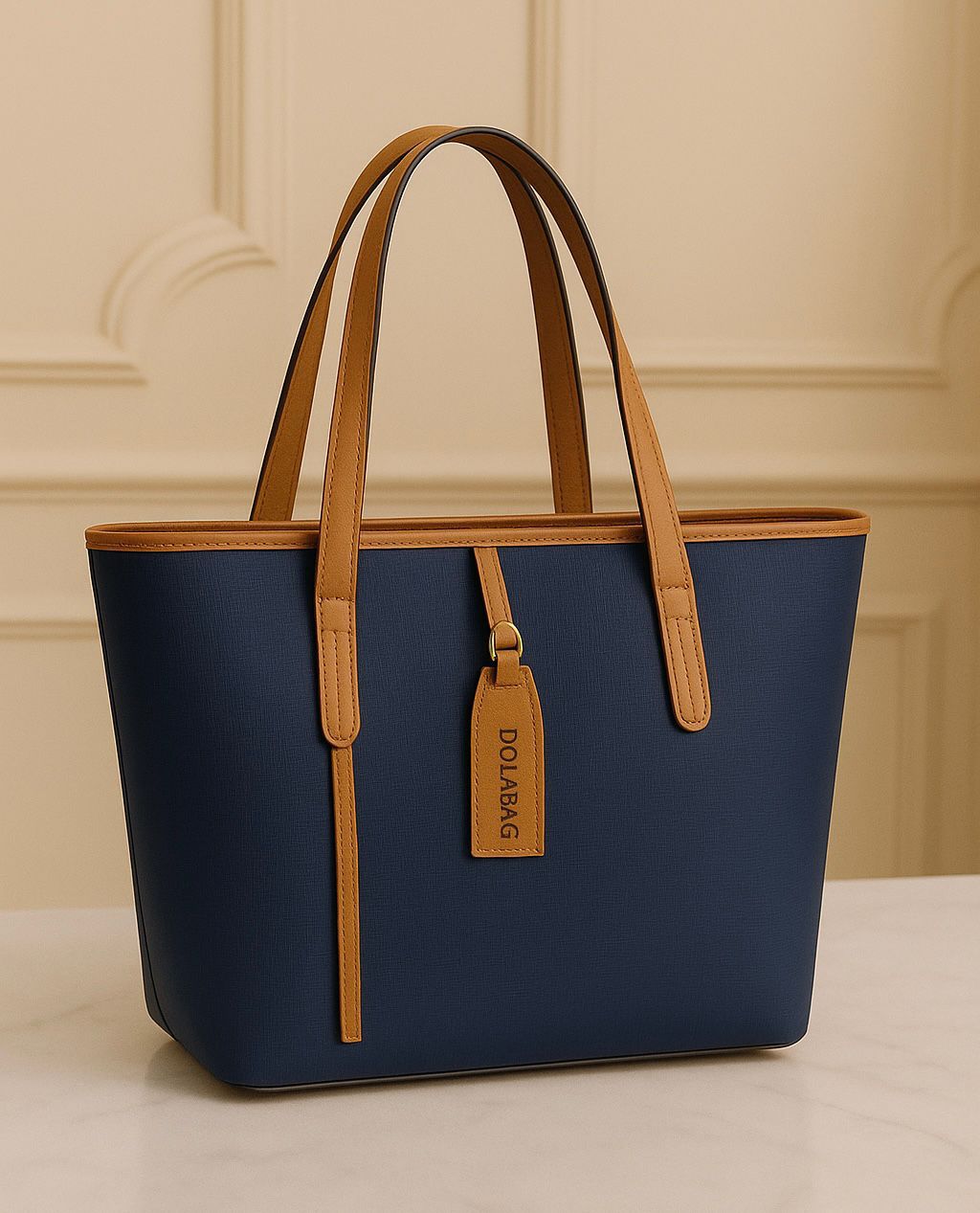 HIGH QUALITY TOTE BAG 💼 – ELEGANT TWO-TONE DESIGN