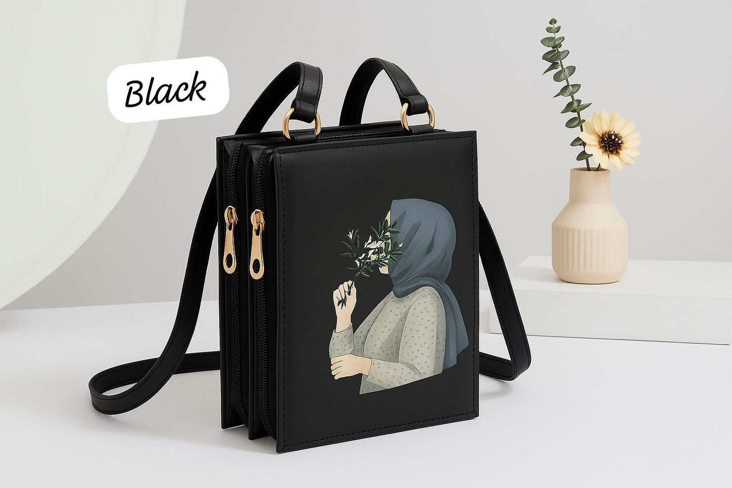 3 ZIPPER LUXURY CROSSBODY BAG FOR WOMEN