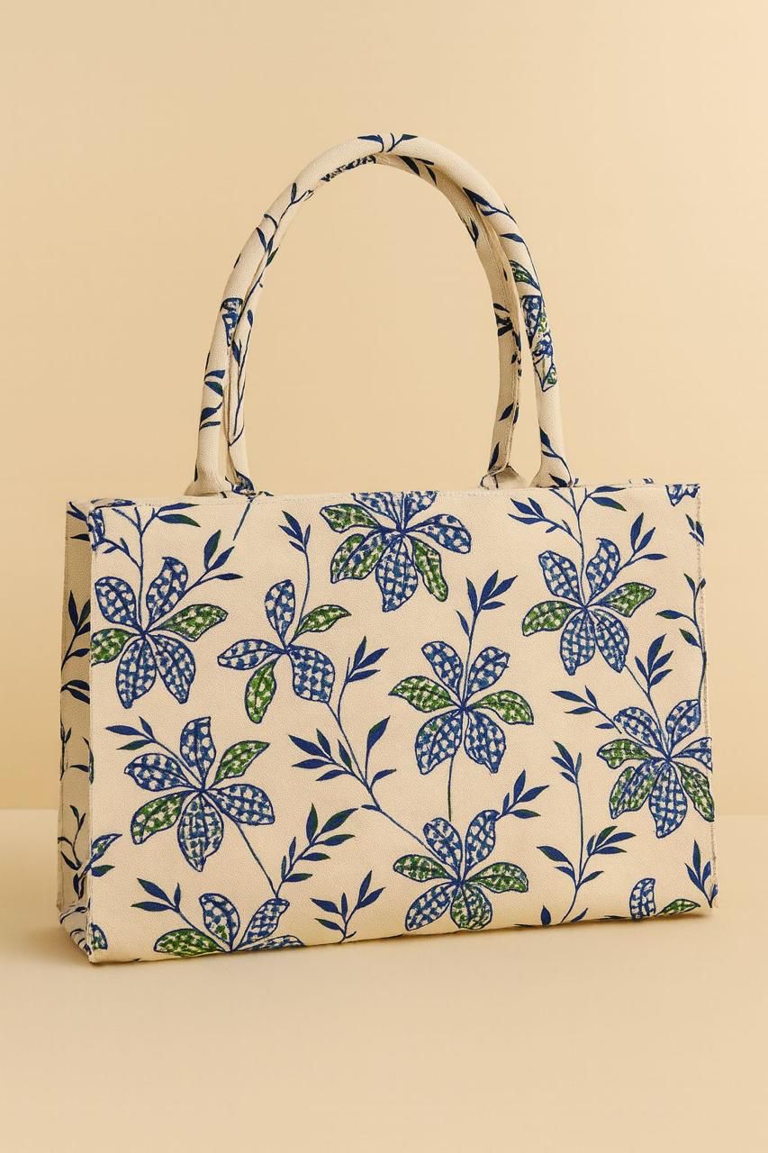 TRENDY CANVAS PRINTED SHOULDER BAG FOR GIRLS