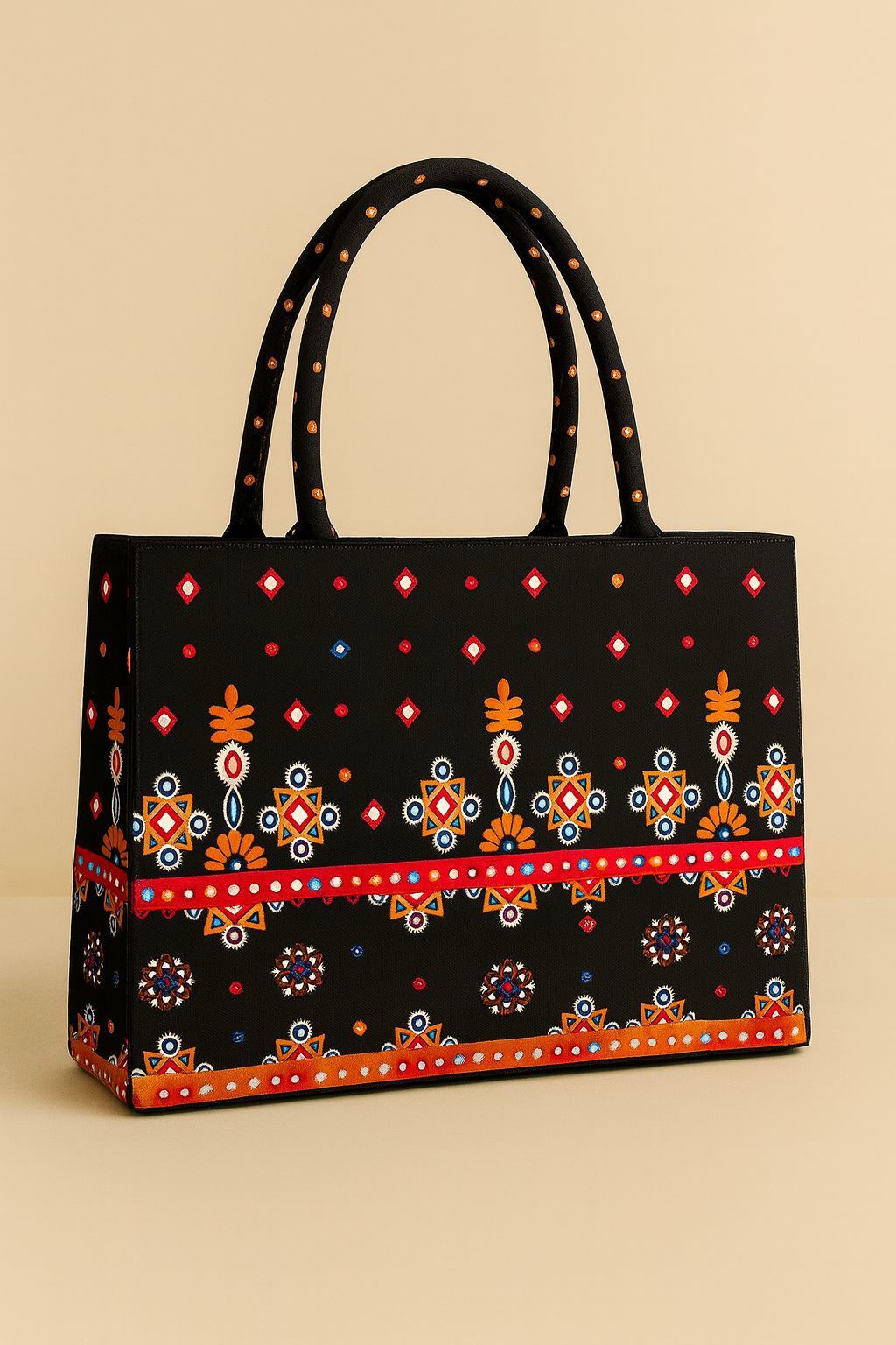 TRENDY CANVAS PRINTED SHOULDER BAG FOR GIRLS