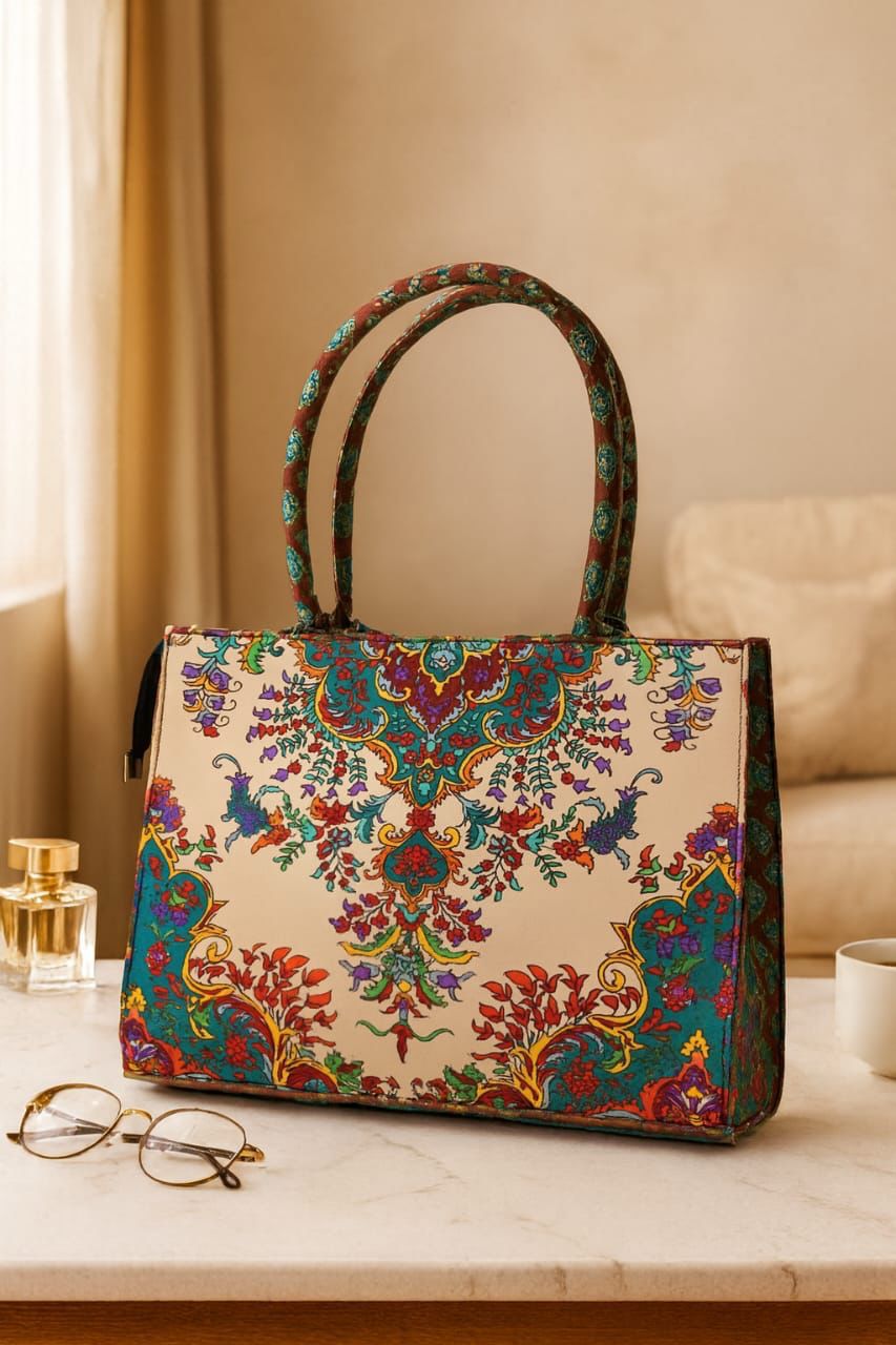 TRENDY CANVAS PRINTED SHOULDER BAG FOR GIRLS