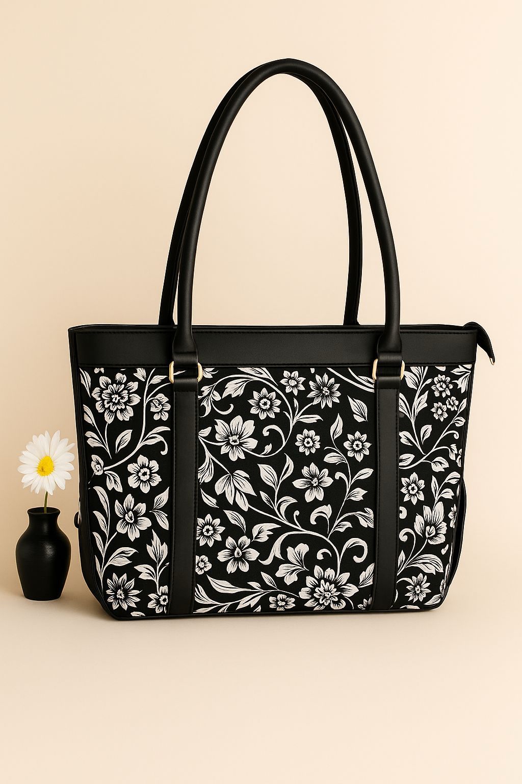 TRIBAL PATTERN TOTE BAG