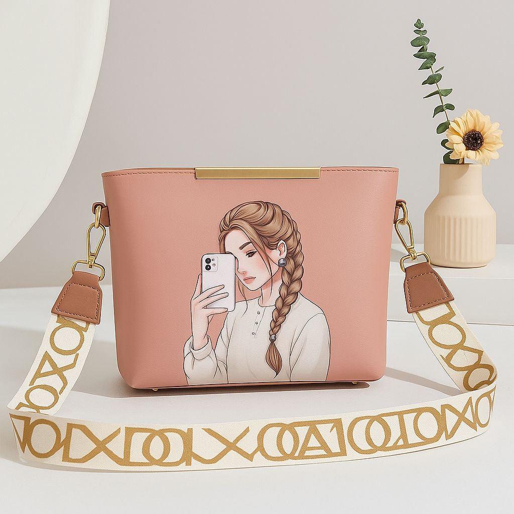 Shoulder Bag With Digital Print