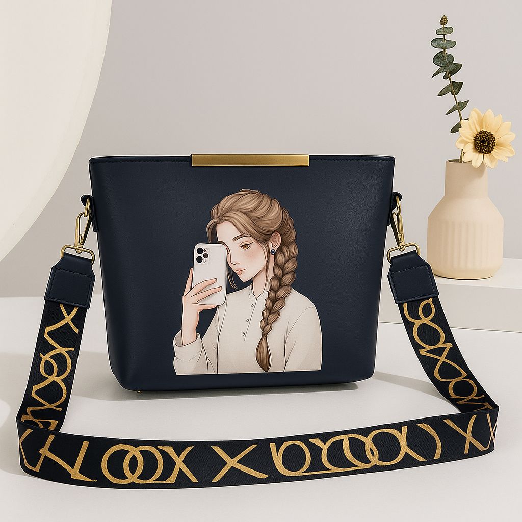 Shoulder Bag With Digital Print