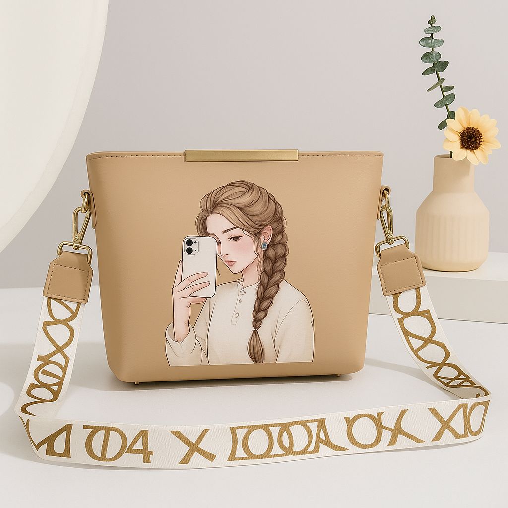 Shoulder Bag With Digital Print
