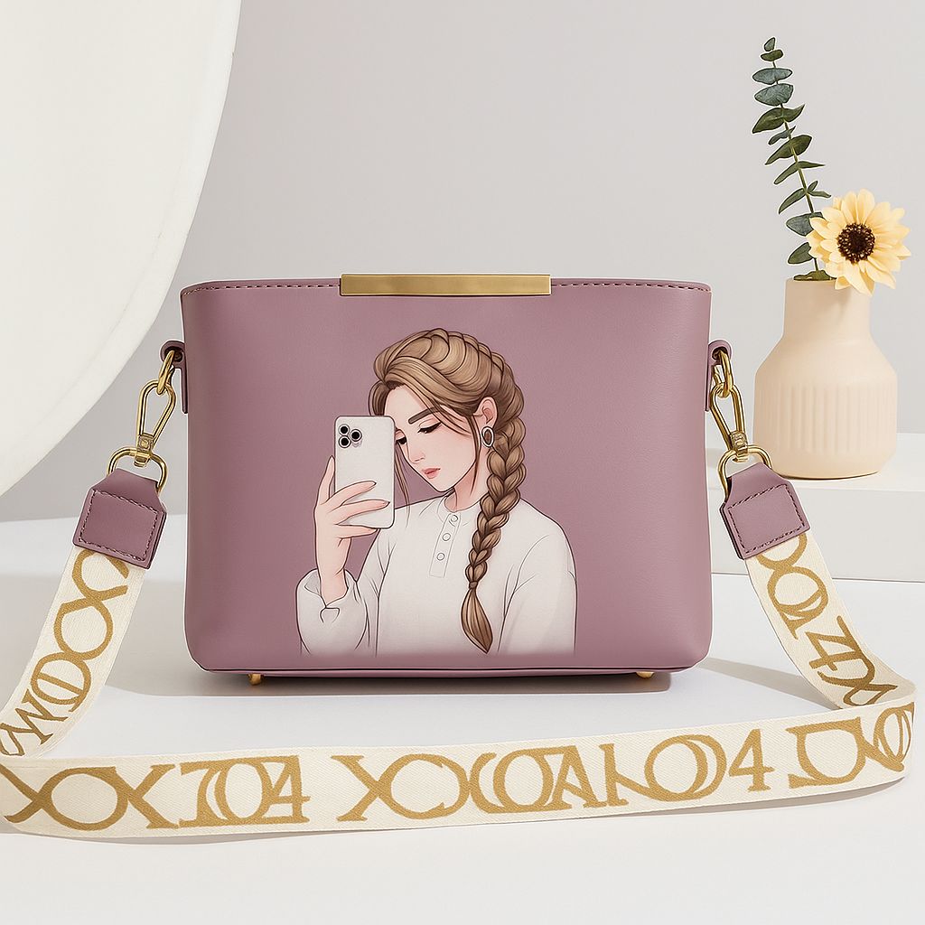 Shoulder Bag With Digital Print