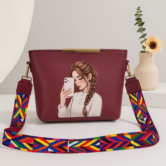 Shoulder Bag With Digital Print