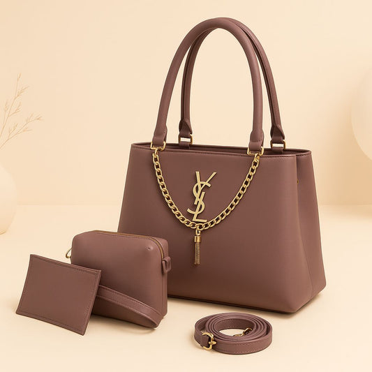 3PC YSL HIGH QUALITY SHOULDER BAGS FOR GIRLS
