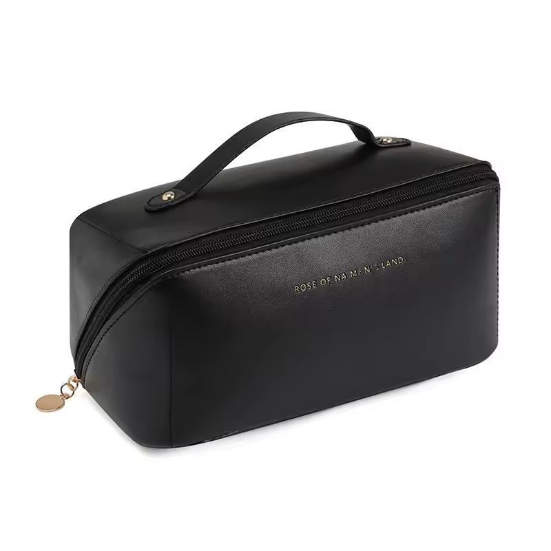 “PREMIUM PU LEATHER TRAVEL TOILETRY BAG