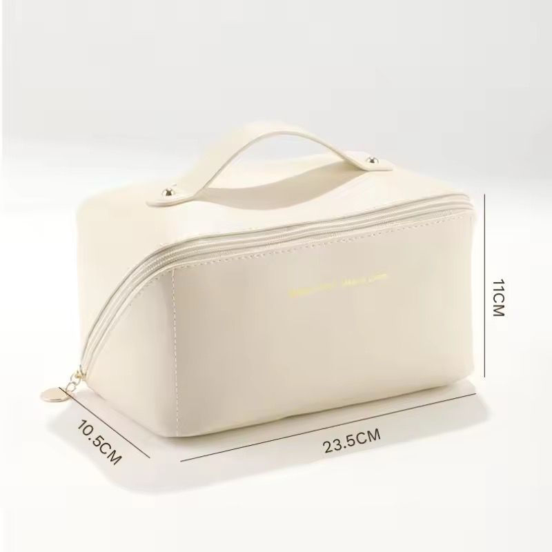 “PREMIUM PU LEATHER TRAVEL TOILETRY BAG