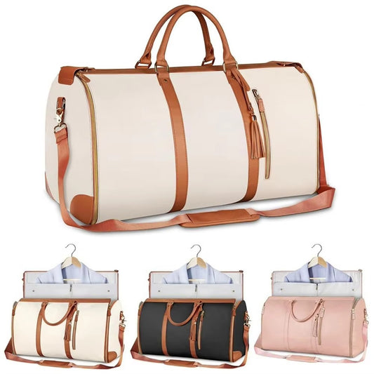 FOLDABLE PU LEATHER TRAVEL DUFFLE BAG – BIG SIZE