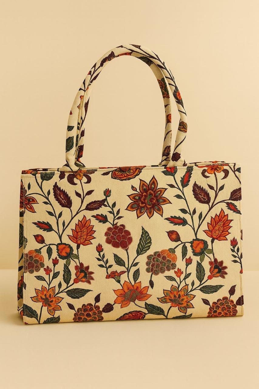 TRENDY CANVAS PRINTED SHOULDER BAG FOR GIRLS