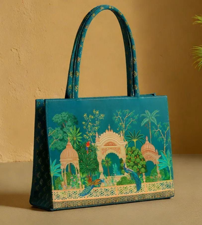 TRENDY CANVAS PRINTED SHOULDER BAG FOR GIRLS