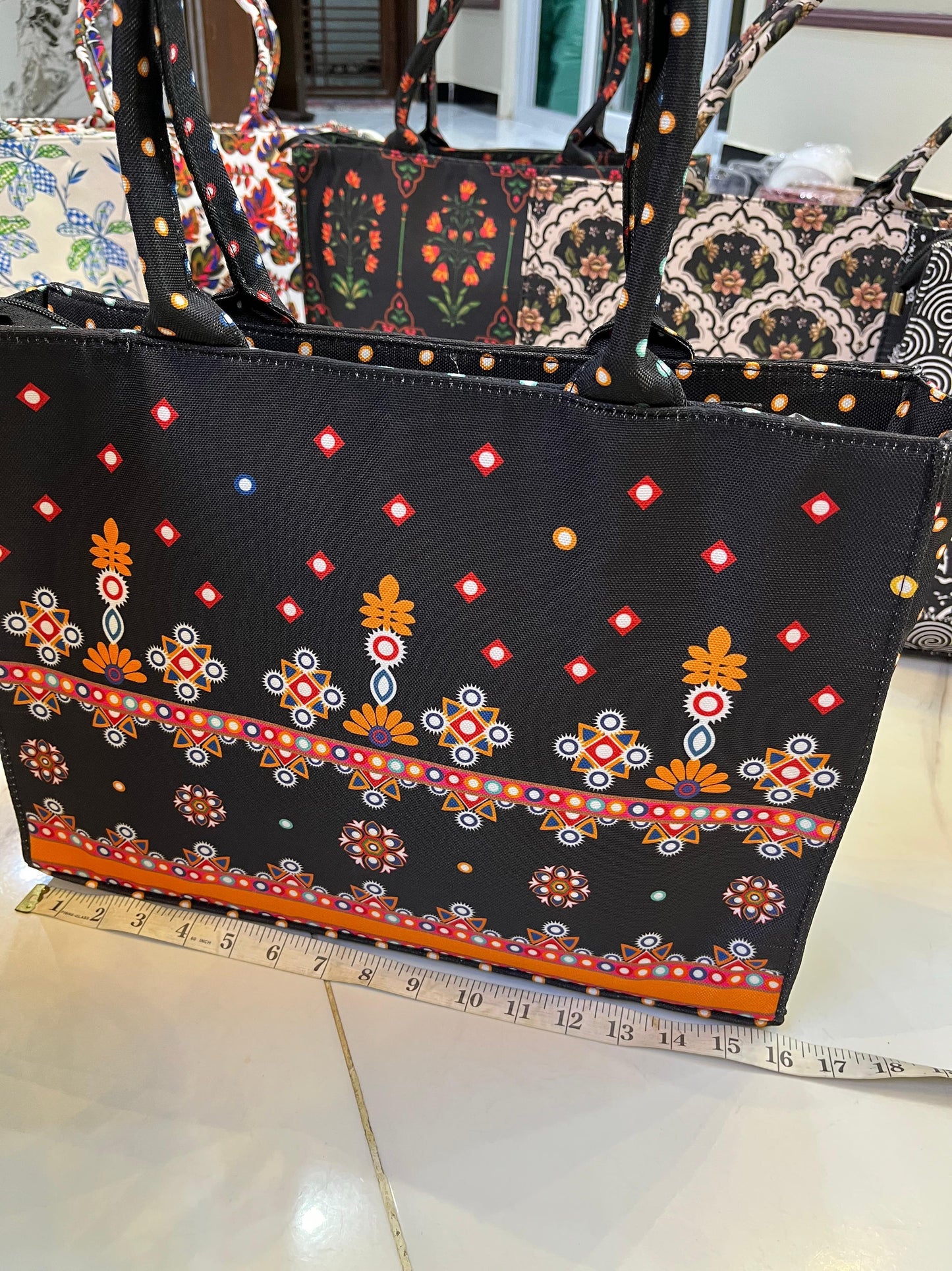 TRENDY CANVAS PRINTED SHOULDER BAG FOR GIRLS
