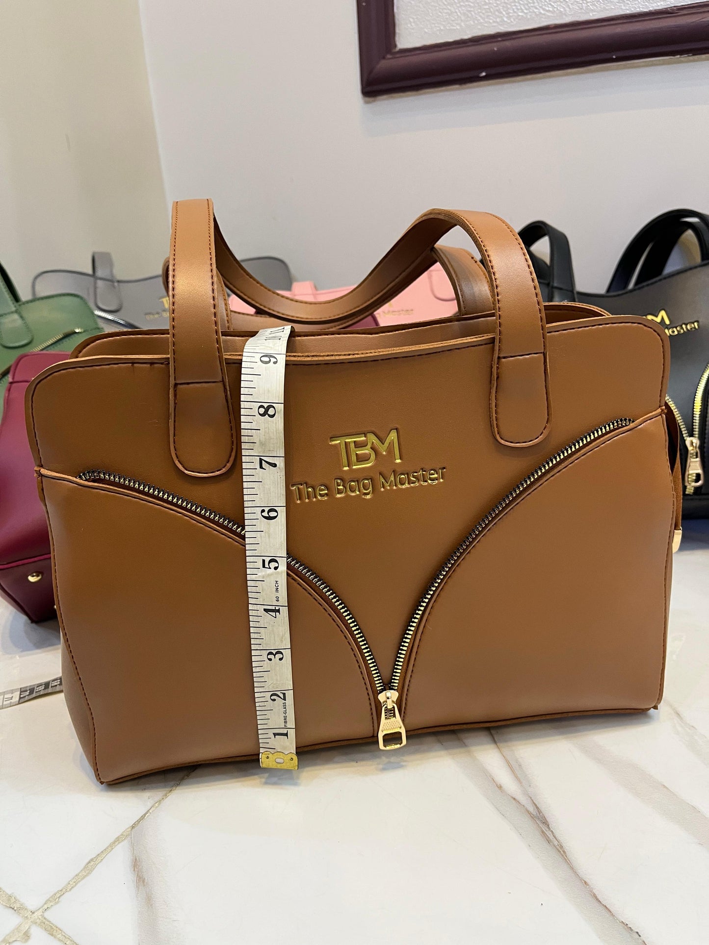 TBM Premium Synthetic Leather Handbag – Elegant & Durable Design