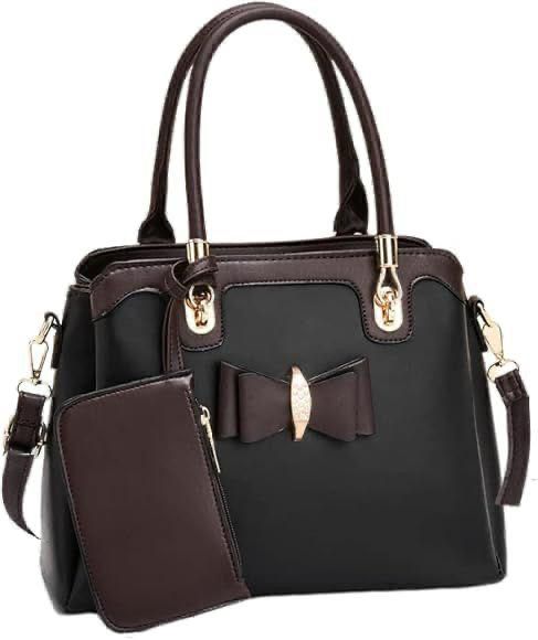 High Quality 2-Piece Bow Style Handbag Set with Wallet – Long Belt