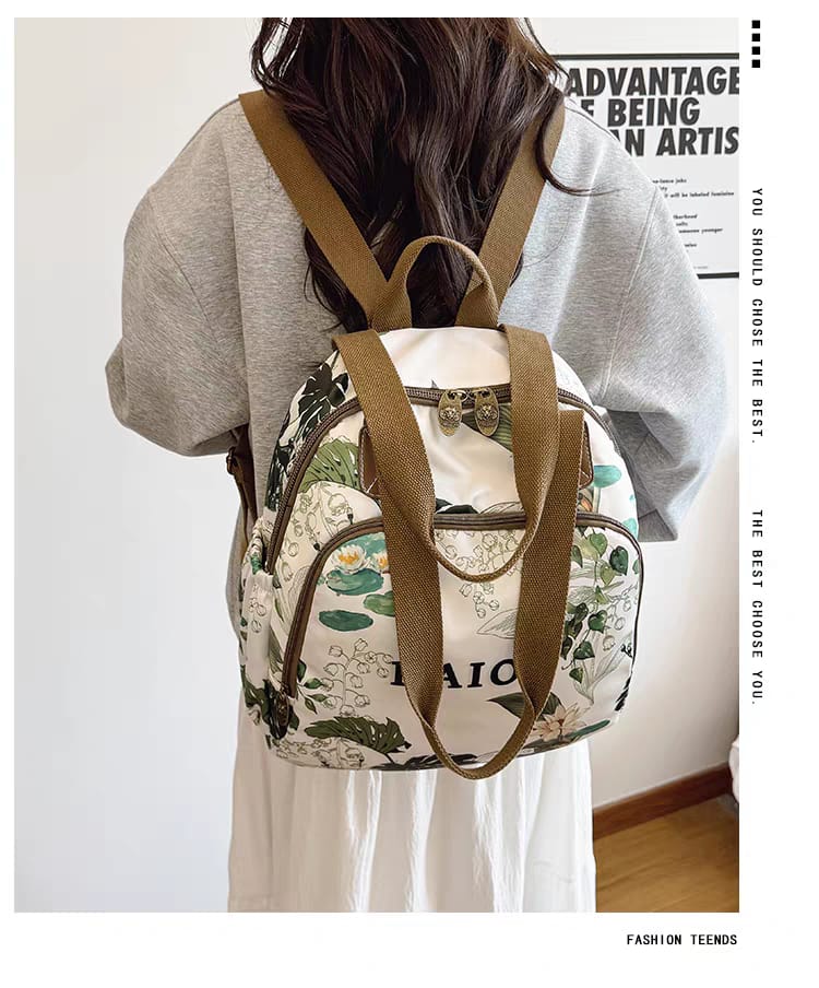 PARACHUTE DOUBLE ZIPPER BACKPACK | DUAL PURPOSE MOTHER BAG